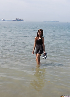 sex pics Thin amateur Filipina Chelsy exposes, amateur , undressing  beach