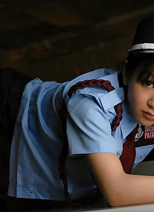 الجنس الهواة الآسيوية شرطية Riina وقد لها tits, close up , nipples  uniform