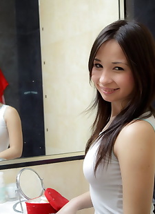 الجنس الهواة جميلة الآسيوية في سن المراهقة متع her, close up , amateur 