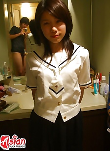 sex resimler Asya Üniversite Kız içinde üniforma showing, hairy , college 